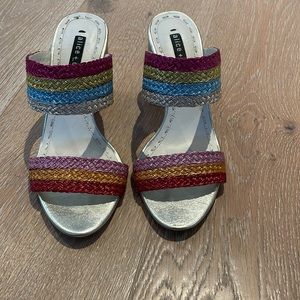 Rainbow heels Alice and Olivia heels!